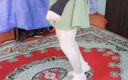 Kitty_Cross: Twerking pantat besar putih crossdresser banci amatir gay.