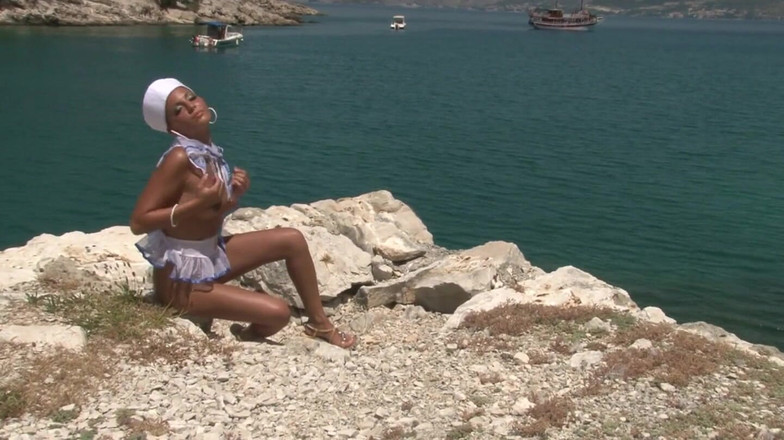 THAGSON CORE: Big Tits Sailor Babe Flashing Outdoors by the Sea