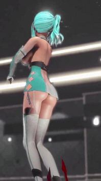 Saint Louis Hentai Undress Dance Azur Lane Wiggle Wiggle Big Boobs Mmd 3D Clear Blue Hair Color Edit Smixix