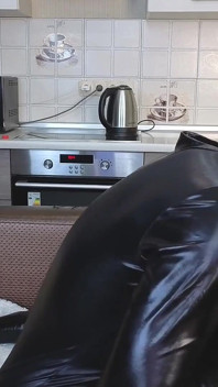 Latex-clad Lesbian Tease: Scissors, Butt Spanks & Hamping