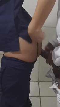 Doctor and Nurse Have Sex in Hospital Bathroom