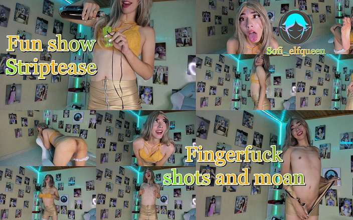 Sofi_elfqueen: Divertente spettacolo di colpi scopata con le dita e gemiti...