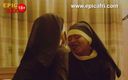 Epicafri: Innocent nuns fucks and squirts after evening prayers