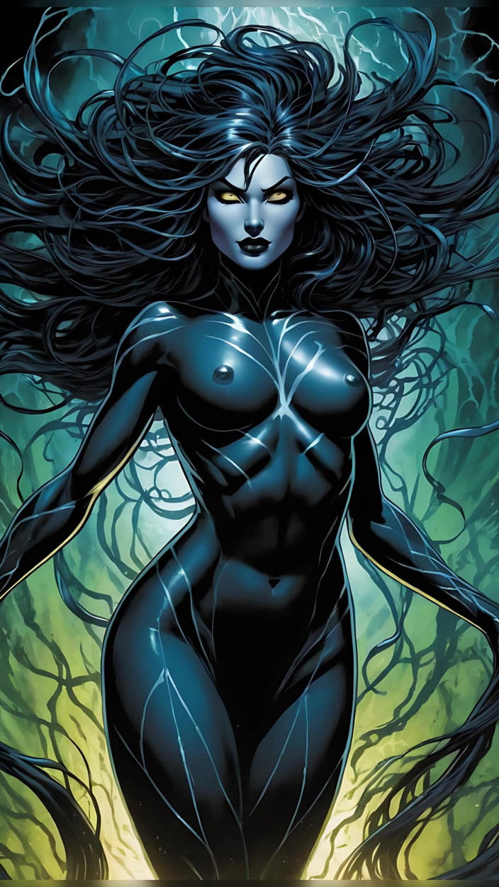 LustRender: Viento oscuro de la tempestad del velo desnudo