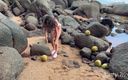 Katty West: Naked Girl Found a Coconut on a Beach and Poured...