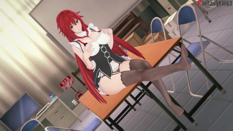 Fantasy king: Rias Gremory Maid Cosplay Sex - Dxd Ntr Madness Series