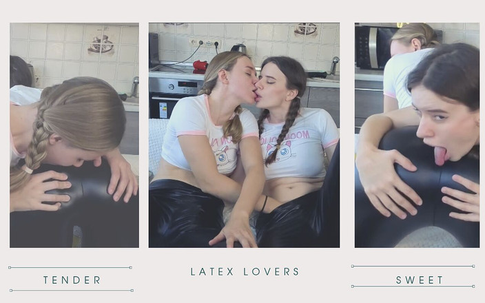 MargoAlisa: ブロンドとブルネットがラテックスレギンスを見せる