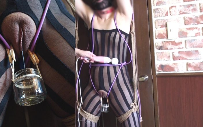 BDSM hentai-ch: Shibari Bondage Whipping (clitoris Suction)