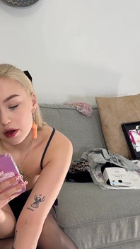 Sexy Mini Skirts Try on Haul with Black Stockings Turns Into Ignoring Handjob Porn Leading Cum on All Over Her