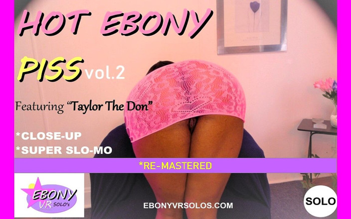 Ebony VR solos virtual reality adult films: Het ebenholts Piss Vol. 2 - Enorma tuttar Ebony Play &amp; Dusch