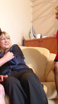 German mature have a threesome for the first time in their lives and get hot orgasm