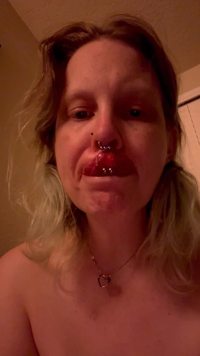Hot potato girl: Teasing You All with My Long Pierced Tongue