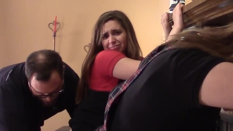 Punished Brats Spanking: Strapped Bully Girl