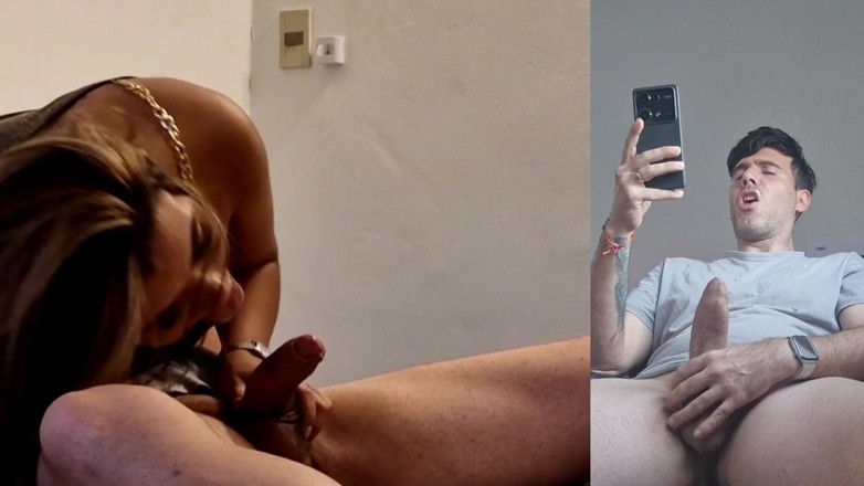 Latinascachondas: My Boyfriend Sees How I Suck Another Cock