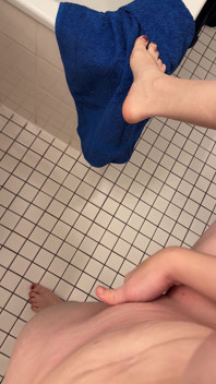 Enjoying Myself in the Bathroom