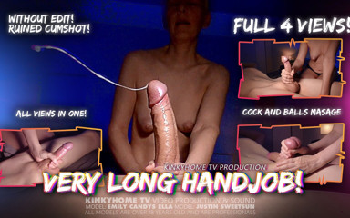 KinkyHome: Great Cock Massage During Great Ruined Cumshot - All Views
