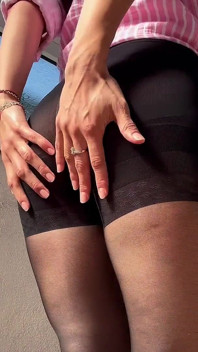 Playing with Dildo on Balcony