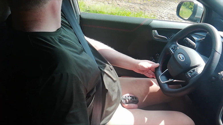 Carmen_Nylonjunge: Outdoor Break in Pantyhose on the Dirt Road