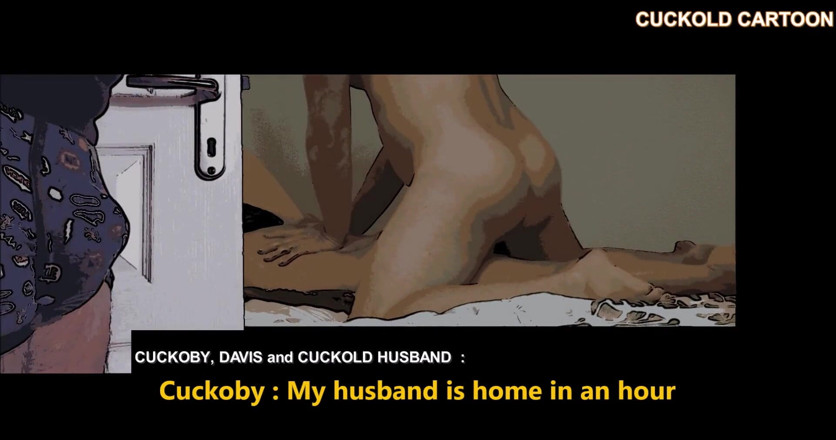 Cuckoby: Cuckold cartoon : Anal in front of husband