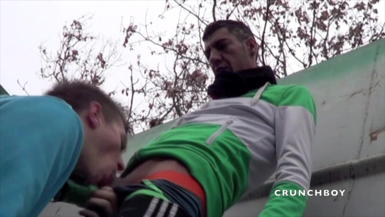 Raw French Bad boys: Romantikf ucked by striaght badboy in exhib