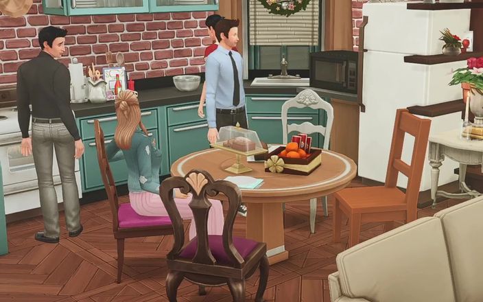 TheBlissfulSimmers: XXX série přizpůsobení televizního pořadu Friends_vol.3 Skupinová orgie doma