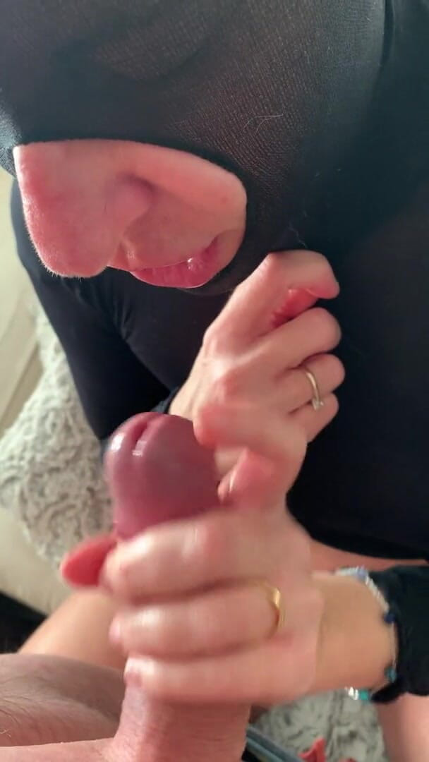 Timidastella: Dressed in nylon cum on face