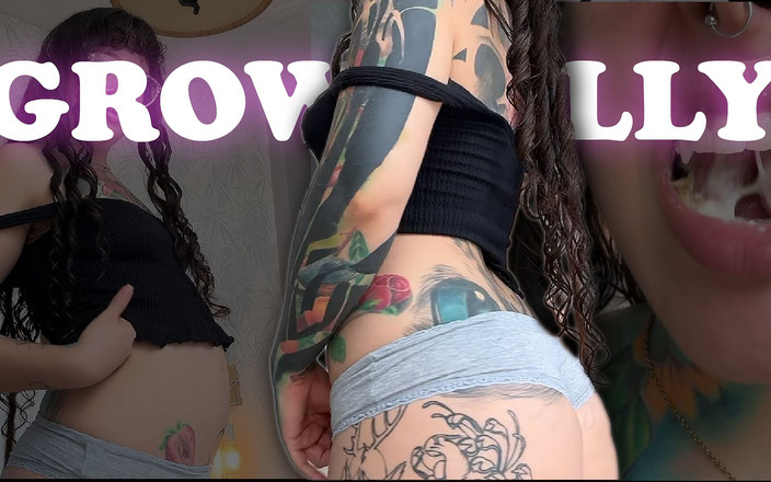 Pedazodchicle: La chica de giganta hace que su estómago crezca de...