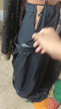 Desi Bhabhi and Black Saree