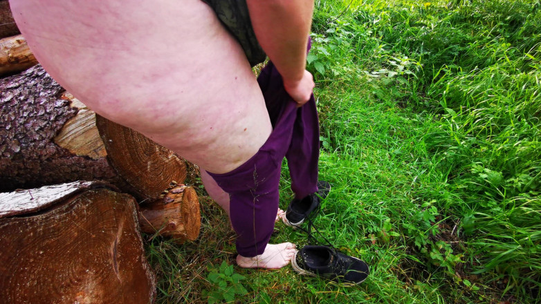 Bouncy Tits Action: Get Naked on the Woodpile and Let Me Slap Your...