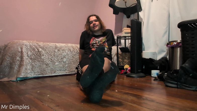 Mr Dimples: Ступни и задница после тренировки, инструкция по дрочке!