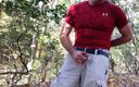 Tjenner: Beating off in the Bushes Again. Intense Jerk and Cum