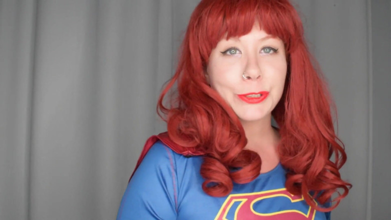 Deanna deadly: Evil supergirl needs your cum red lipstick tease and JOI