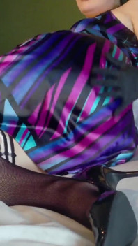 Satin Dress Teasing