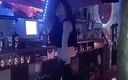 Spaingirl Natalie: Barmen Striptease