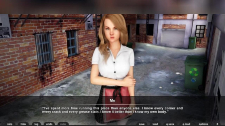 3DXXXTEEN2 Cartoon: Three sexy waitresses and no customers. 3D porn cartoon sex