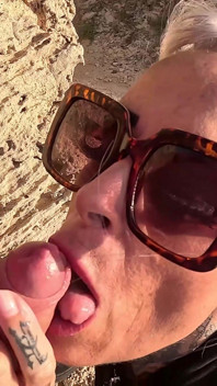 Tattooed Blonde MILF Enjoys Wild Outdoor Sex by the Beach