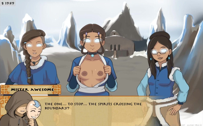 Cartoon Play: Four elements trainer part 13 (Book 1 water) (Slave route)