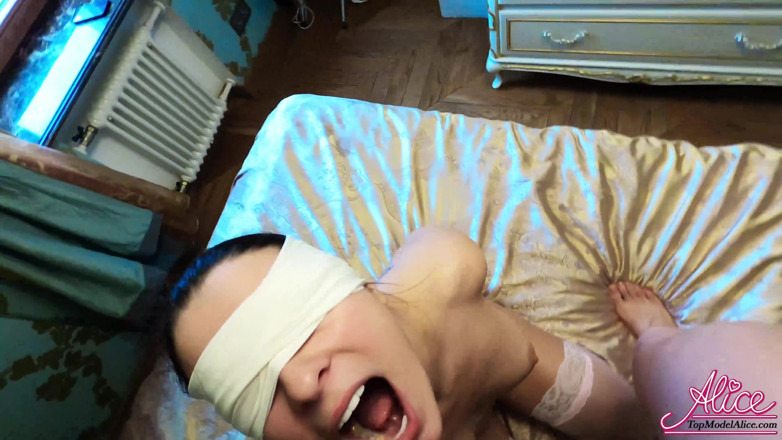 Alice KellyXXX: Babe hard rough sex in handcuffed blindfold
