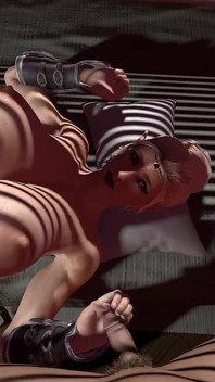 Big Thick Muscle Elf Girl Sucking a Small Penis