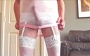 Heymickey30 on FAP: Clips in white lace stockings and sheer babydoll