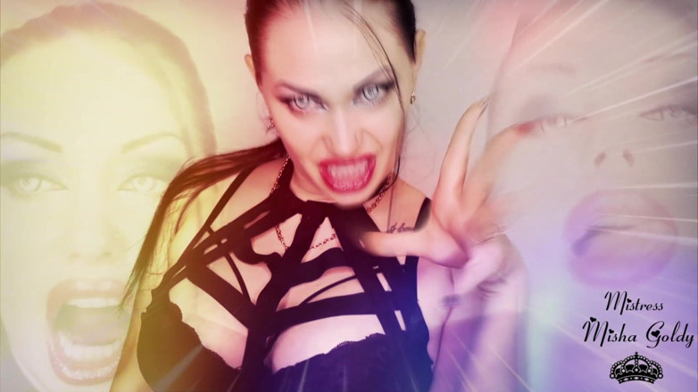 Goddess Misha Goldy: My lips will penetrate right inside your mind and will...