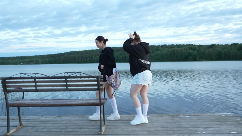 Apollon: Two Girls Took Their Clothes off on the Lake. a...