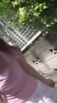 Young Brunette Asian Wife Teases with Pink Dildo