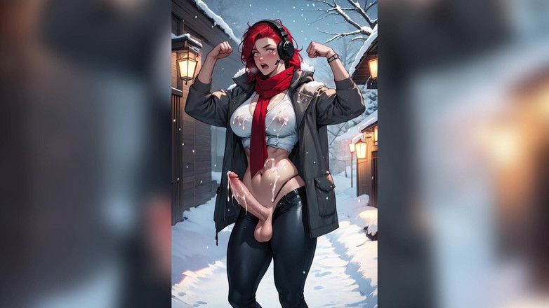 AI FUCK: Kongkek dubur transeksual pancutan mani