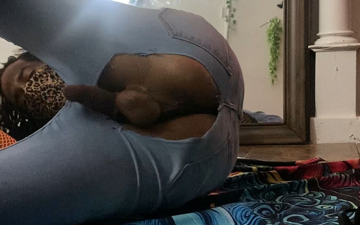 Kimora Creams: ट्रांस गर्ल डिल्डो गांड चुदाई बड़ा वीर्य निकालना