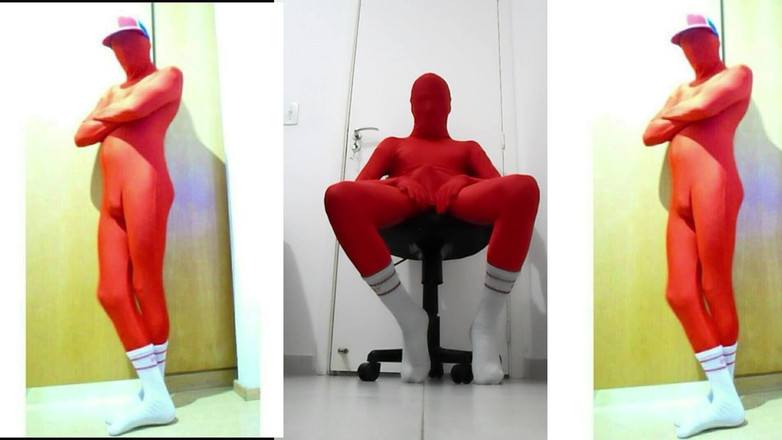 naru zentai: 椅子上的红色禅台