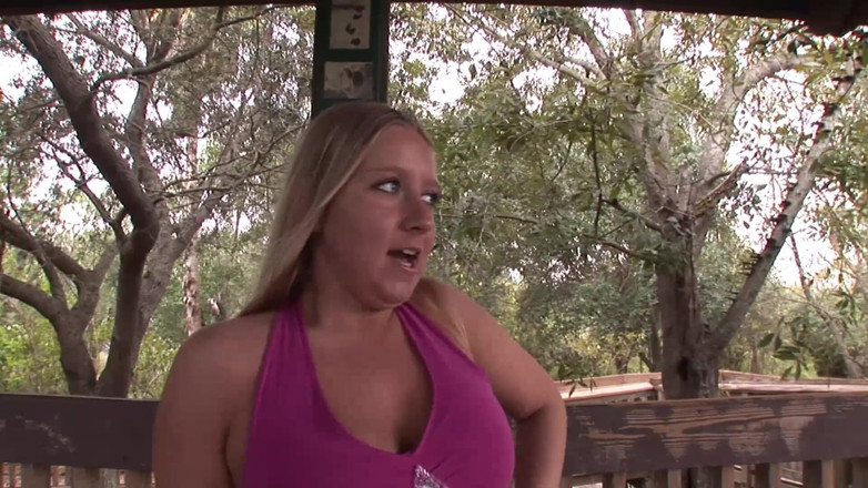 Dream Girls: Cute blonde masturbates in park