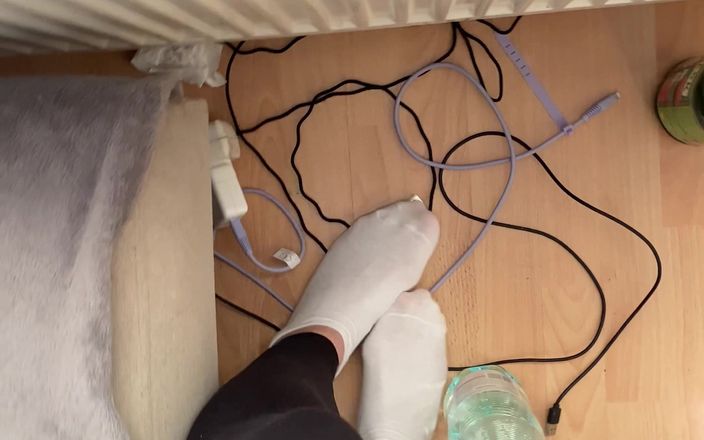 Feet: Gå i vita strumpor