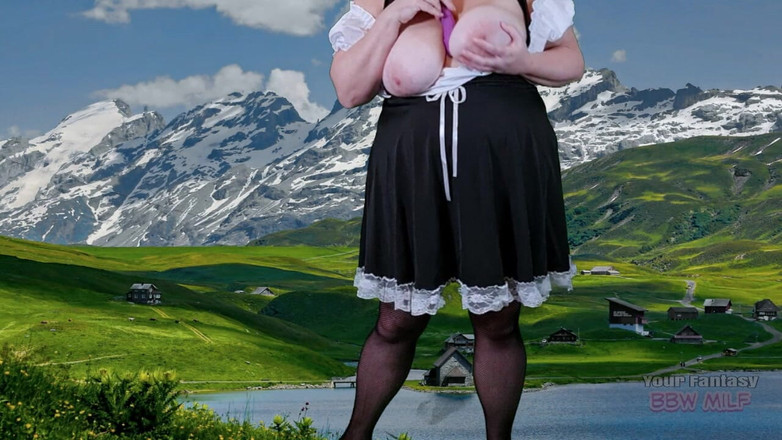 BBW_Wife: Frau vú to trên dãy alps cho Oktoberfest - bbw già ăn...