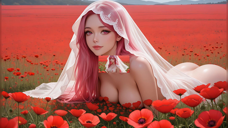 LustRender: Lustrender Poppy Veil Slideshow - Sheer Enchanted Editorial Glow